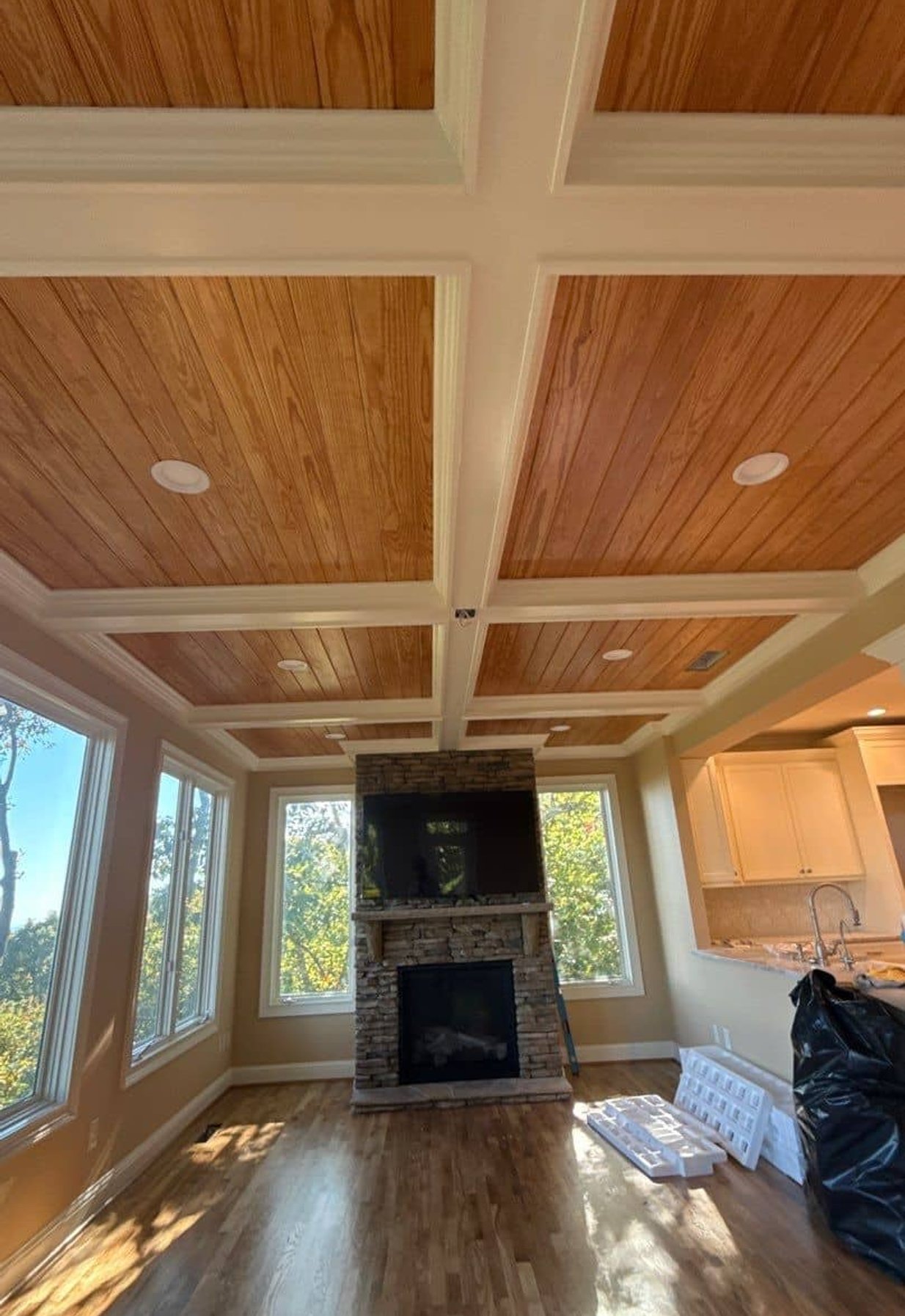 Bear Mountain painting team working on a home interior