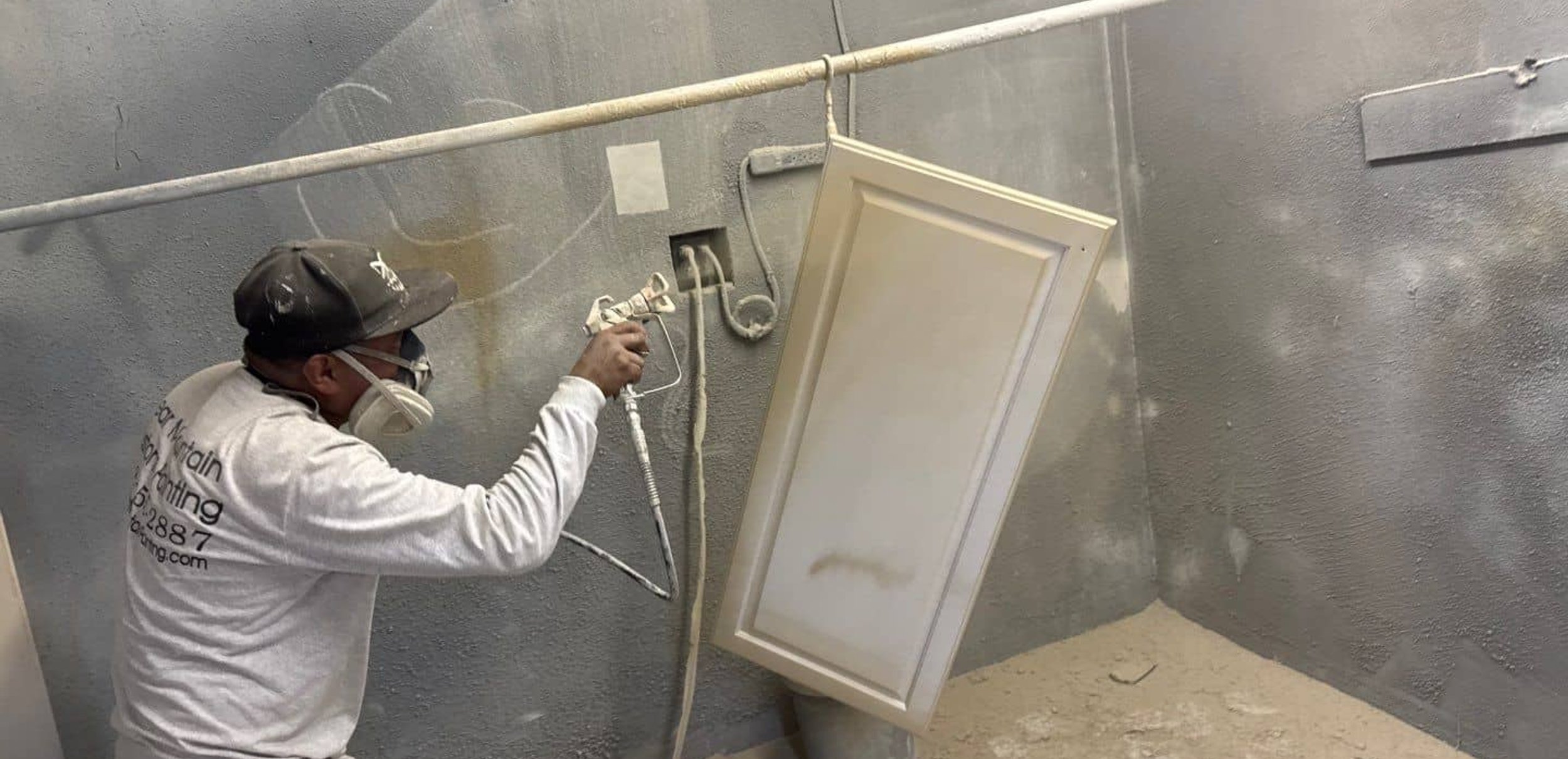 Bear Mountain professional spray-painting cabinetry