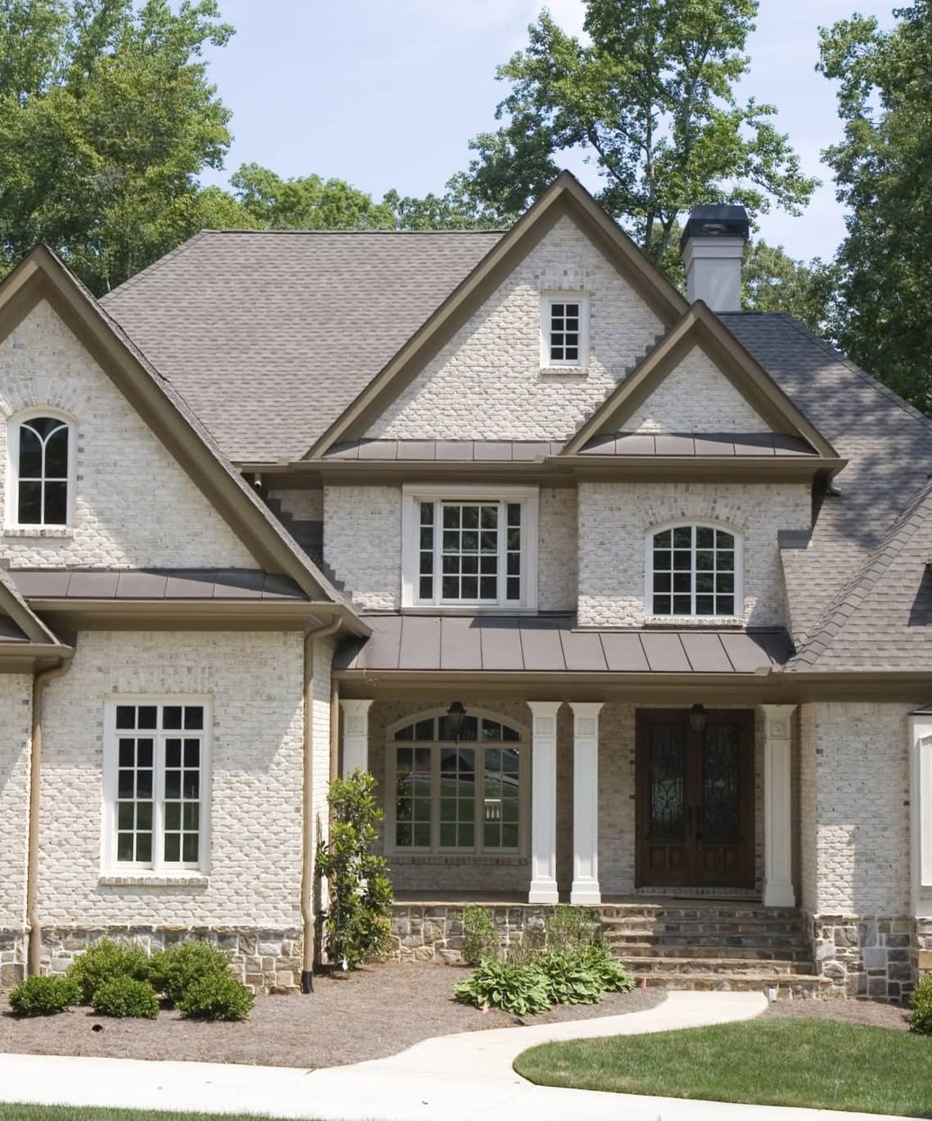 Freshly installed exterior siding on an Alpharetta home