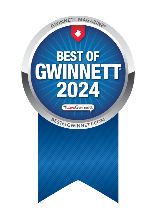 Best of Gwinnett 2024 award badge – Gwinnett Magazine
