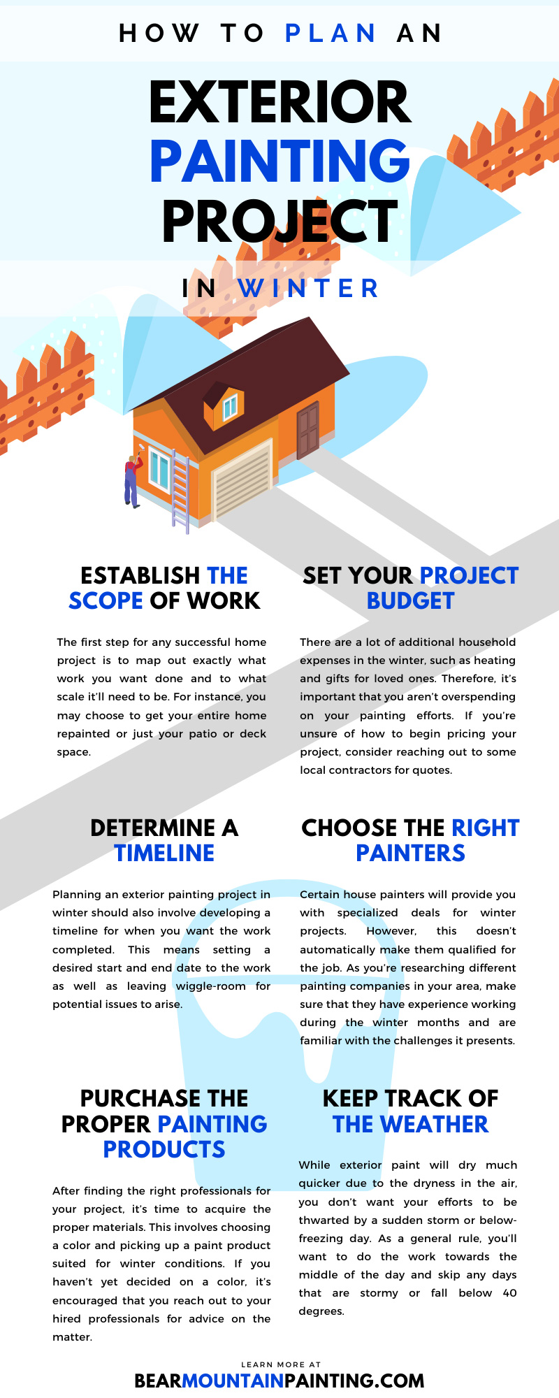 How To Plan an Exterior Painting Project in Winter