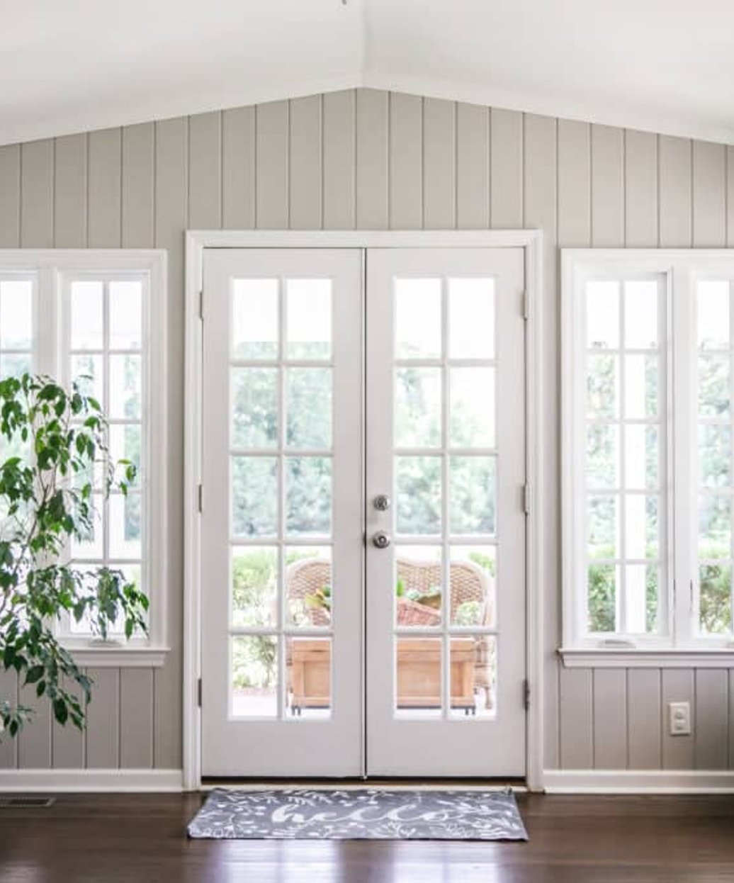 Freshly installed replacement windows on a Buford, GA home