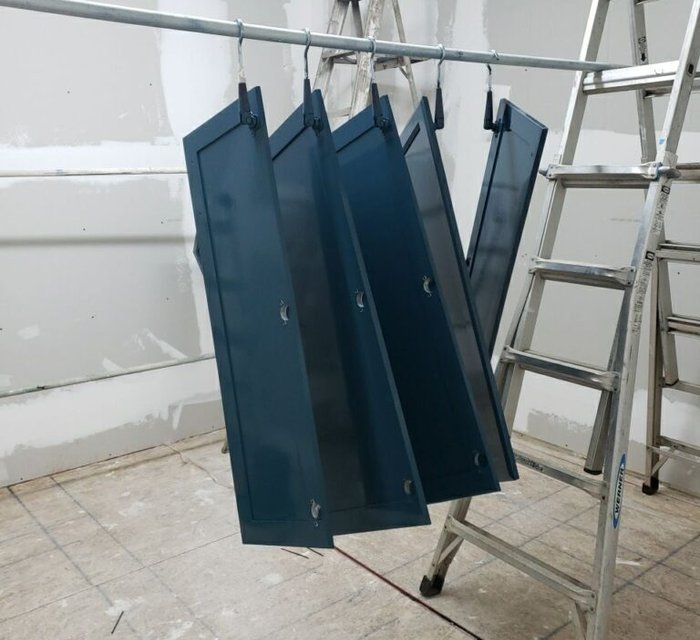 Cabinet painting project by Bear Mountain Painting
