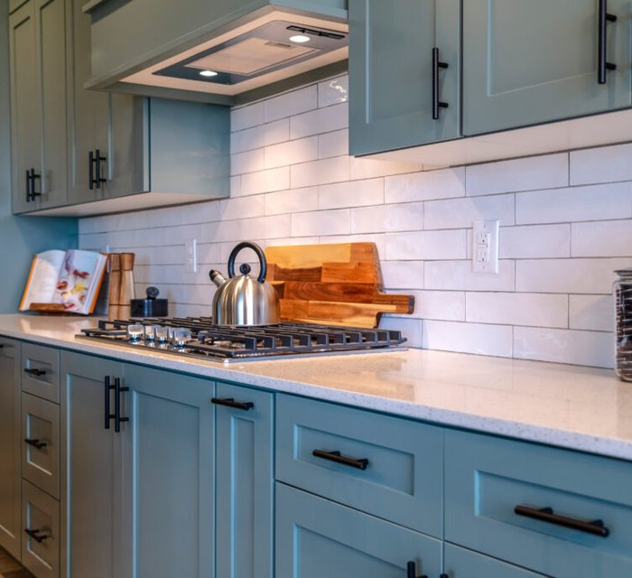 Cabinet painting project by Bear Mountain Painting