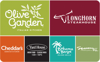 Darden restaurant gift card options including Olive Garden and LongHorn Steakhouse