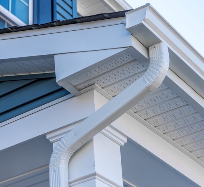 Gutter installation project by Bear Mountain Painting