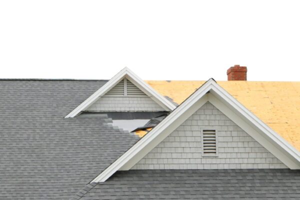 Roof installation in progress